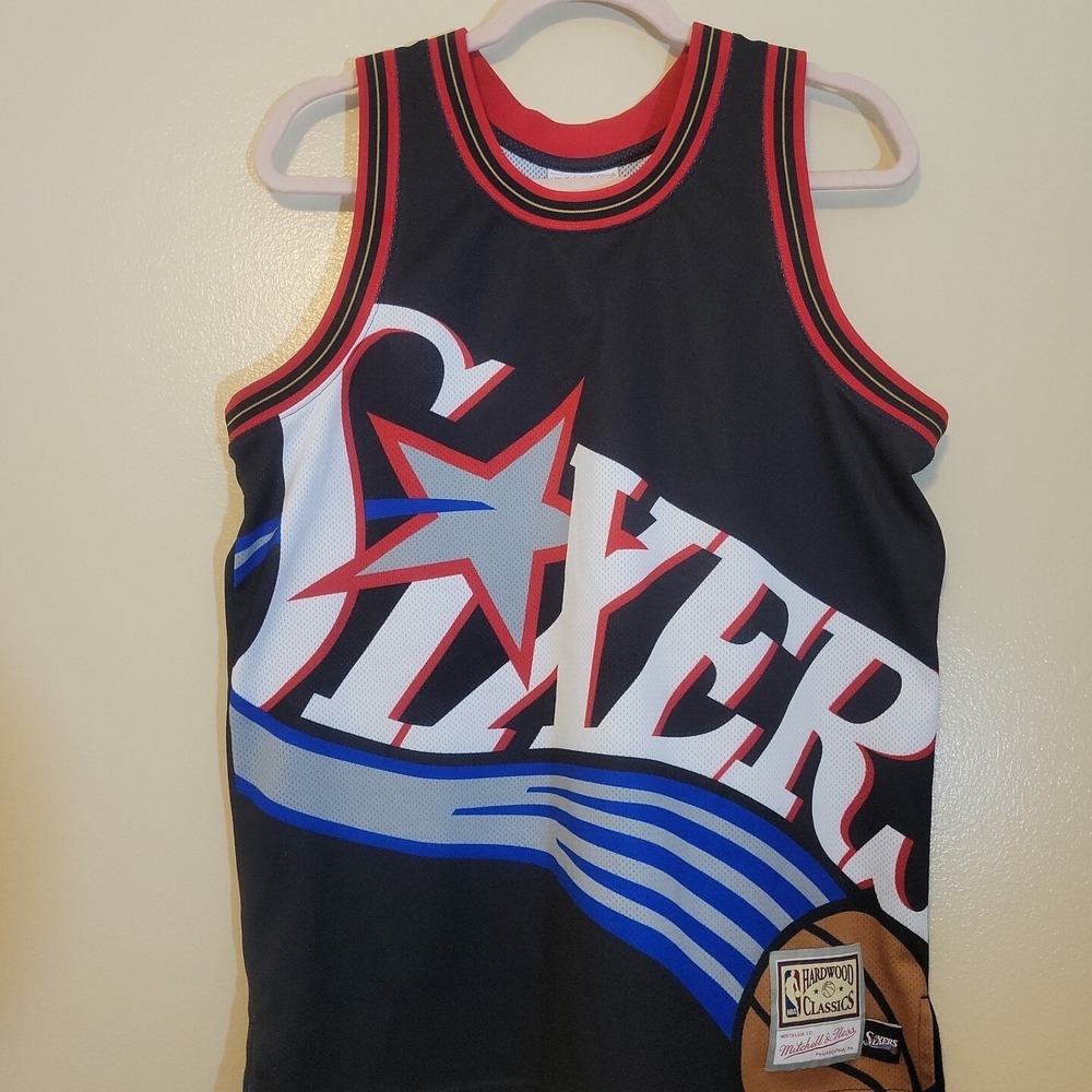Mitchell & Ness Jersey‎ NBA Philadelphia 76er's Mens Medium Black Sleeveless